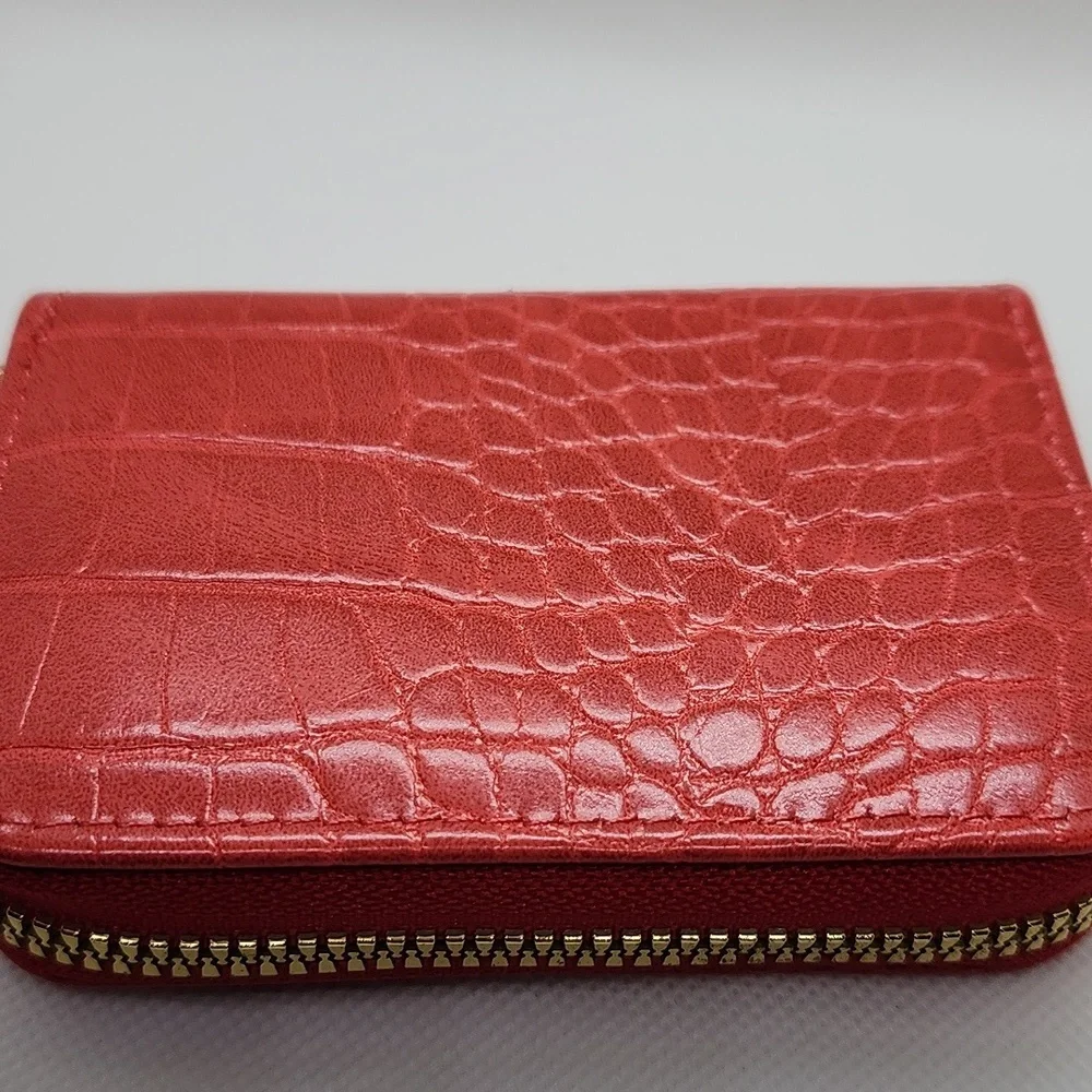 Small Zip Around Card Case - Picture 4 of 11